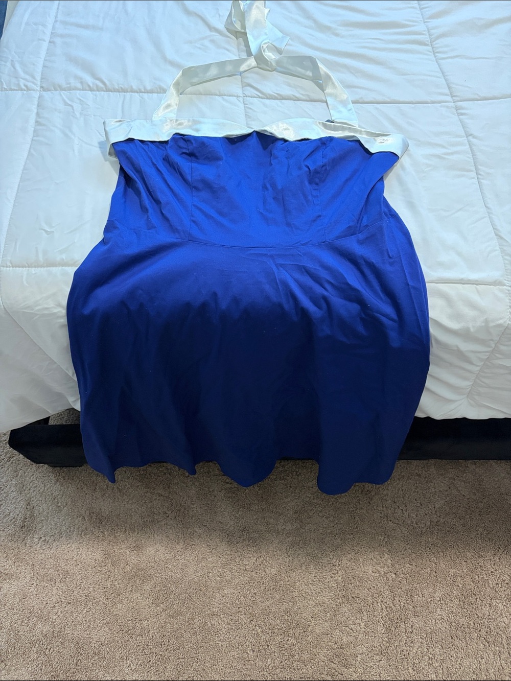 Blue Women's Halter Skirt